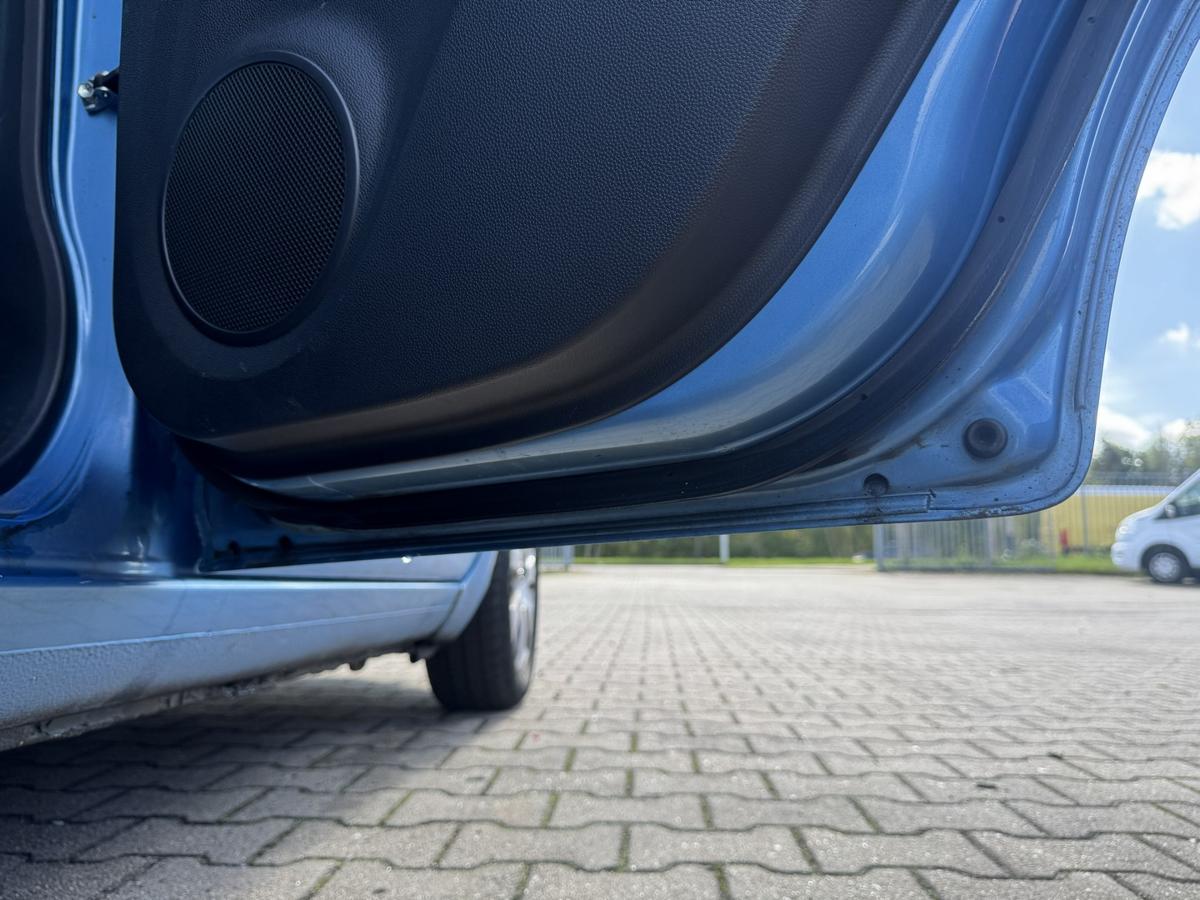 Opel Agila B original T&uuml;r hinten rechts GBW Marokkoblau met manuelle Fensterheber Rohbau Bj.2008